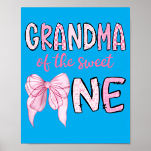 Poster Mamie de la Douce pour son 1er Anniversaire