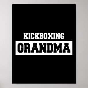 Poster Mamie kick-boxeuse - Kickboxeur
