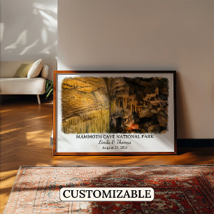Poster Mammoth Cave Parc National Kentucky Aquarelle