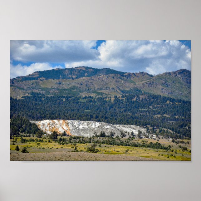 Poster Mammoth Hot Springs, Yellowstone, Wyoming (Devant)