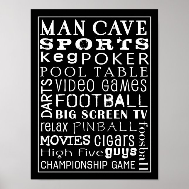 Poster Man Cave (Devant)