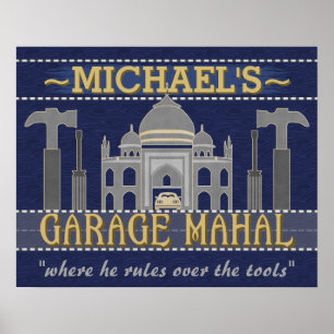 Poster Man Cave Garage Mahal Funny Guy Humour   Personnal