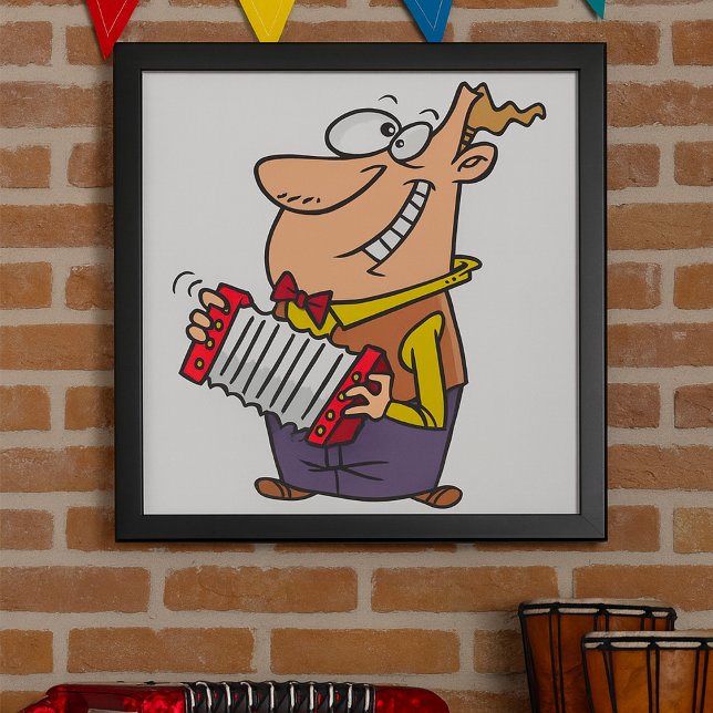 Poster Man Playing The Accordion (Créateur téléchargé)