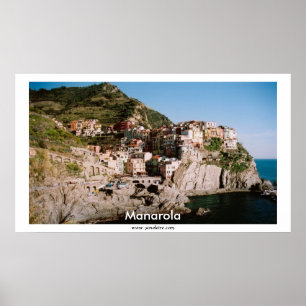 Poster Manarola Panoramic View