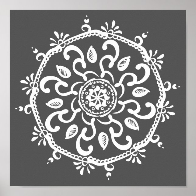 Poster Manatee Mandala (Devant)