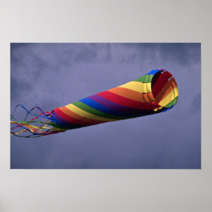 Poster Manche à air énorme et coloré coloré