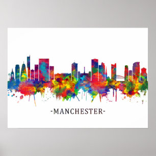 Poster Manchester Skyline