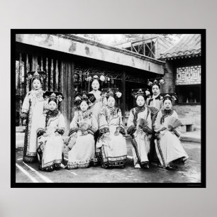 Poster Manchu China Ladies 1918