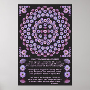 POSTER MANDALA 3 AVEC POÈME
