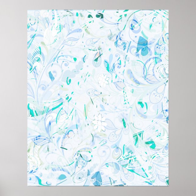 Poster Mandala Abstrait (Devant)