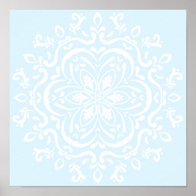 Poster Mandala arctique (Devant)