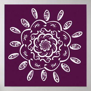 Poster Mandala Blackberry