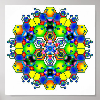 Poster Mandala cosmique 1