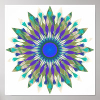 Mandala Damask Lotus Flower Art élégant