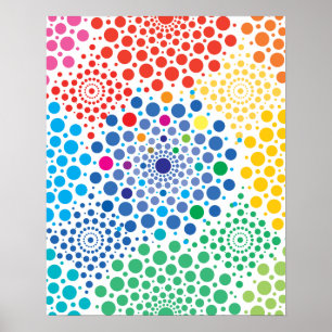 Poster Mandala de cercles 3