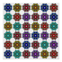 Mandala de différentes couleurs