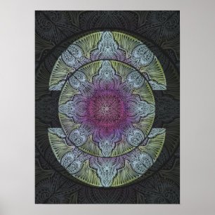 Poster Mandala de la Bloom Sacrée