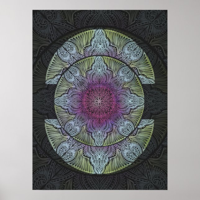 Poster Mandala de la Bloom Sacrée (Devant)