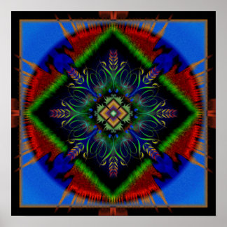 Poster Mandala de paix