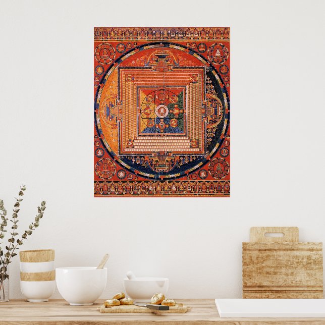 Poster Mandala de Vajradhatu Thangka (Cuisine)