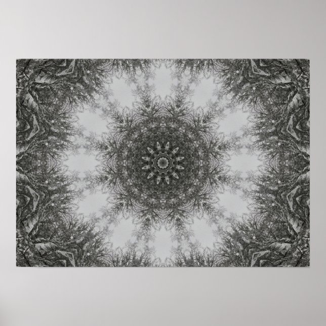 Poster Mandala d'hiver (Devant)