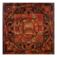 Mandala du bouddhisme tibétain d'Amogapasha