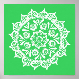 Poster Mandala du printemps