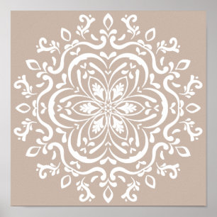 Poster Mandala en laine