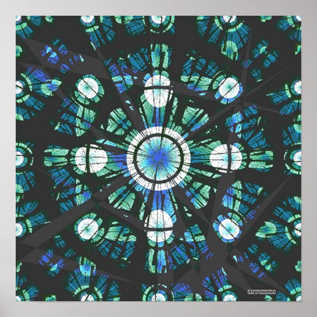 Poster Mandala Funnels 6 (Devant)