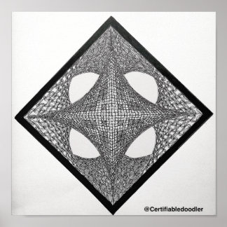 Poster Mandala géométrique