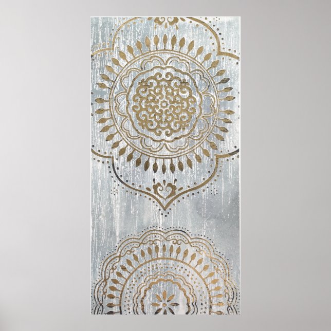 Poster Mandala Gold Design (Devant)