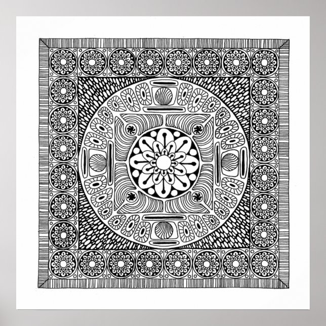 Poster Mandala II (Devant)