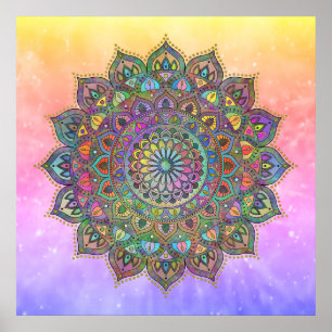 Poster Mandala Inde Style 1