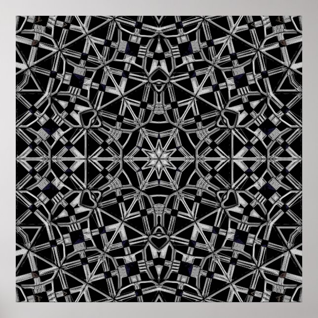 Poster Mandala industriel  (Devant)