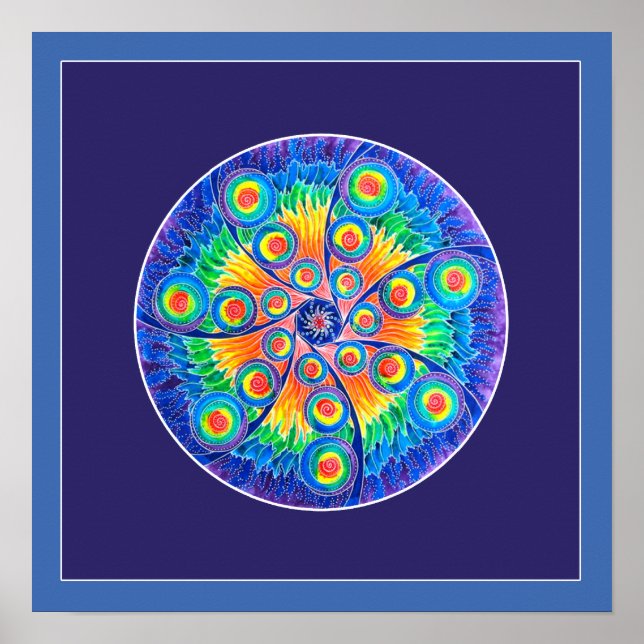 Poster Mandala infini de l'univers (Devant)