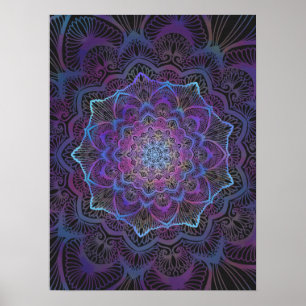 Poster Mandala Mystic Bloom