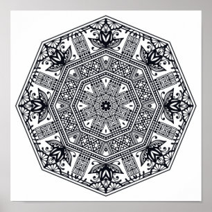 Poster Mandala Round Orament 2