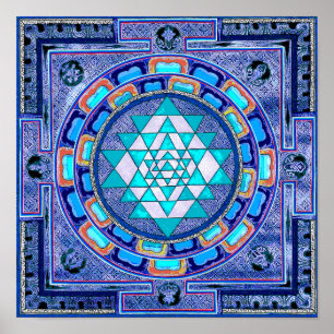Poster Mandala Sri yantra original