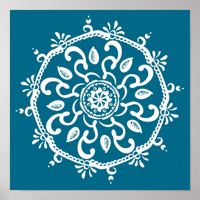 Poster Mandala Tidepool (Devant)
