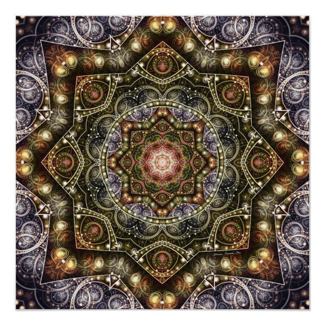 Poster Mandalas de la Voix de l'éternité 8 (Devant)