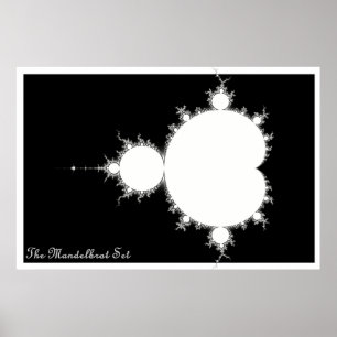 Poster Mandelbrot a placé (le négatif)