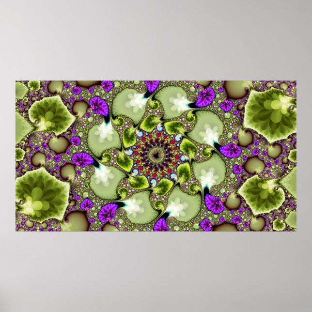 Poster Mandelbrot Fractal Zoom (Devant)