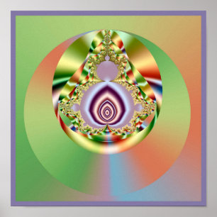Poster Mandelbrot Mandala