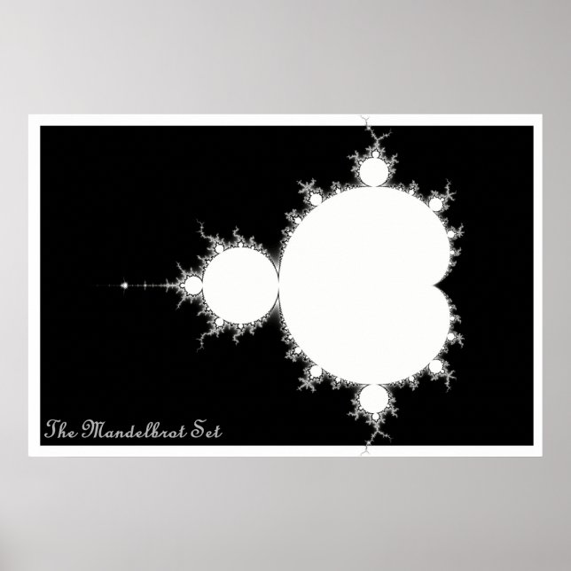 Poster Mandelbrot Set (Négatif) (Devant)
