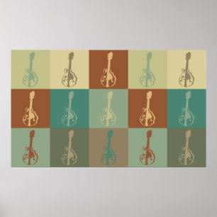 Poster Mandolin Pop Art