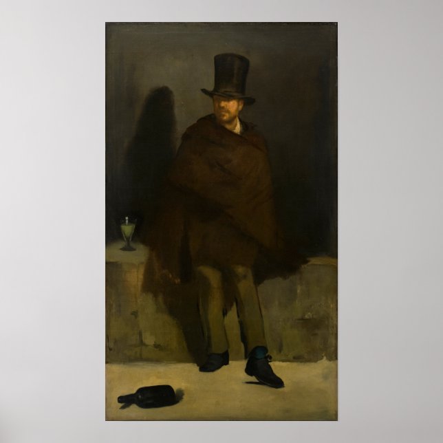 Poster Manet - Absinthe Drinker (Devant)