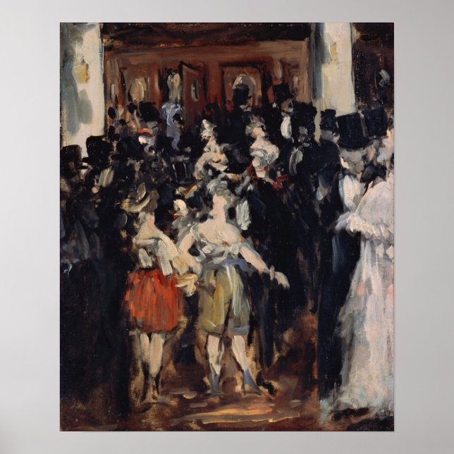 Poster Manet - Boule Masquée À L'Opéra (Devant)