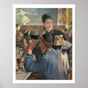 Poster Manet Coin d'un café-concert, 1878-80