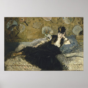 Poster Manet - Dame Avec Ventilateurs, (Nina De Calais)