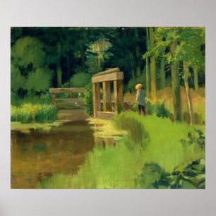 Poster Manet Dans un parc